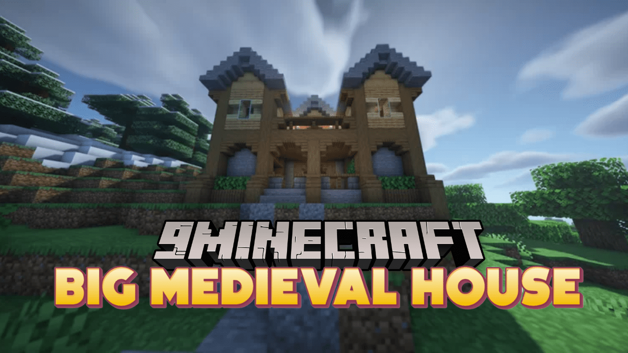 Big Medieval House Map (1.20.4, 1.19.4) - Classic Vibes