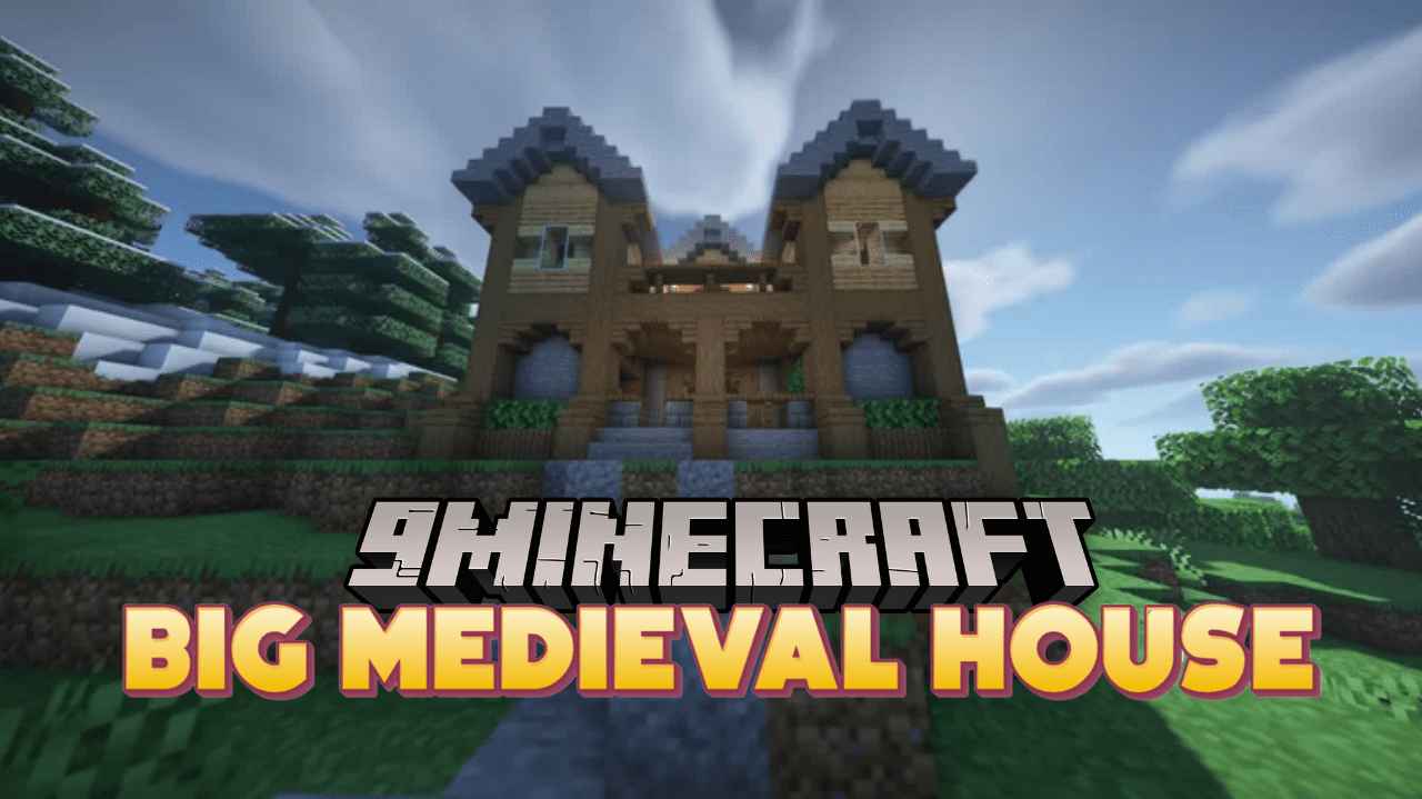 Minecraft: How to Build a Large Medieval House  Minecraft house tutorials,  Minecraft cottage, Minecraft houses