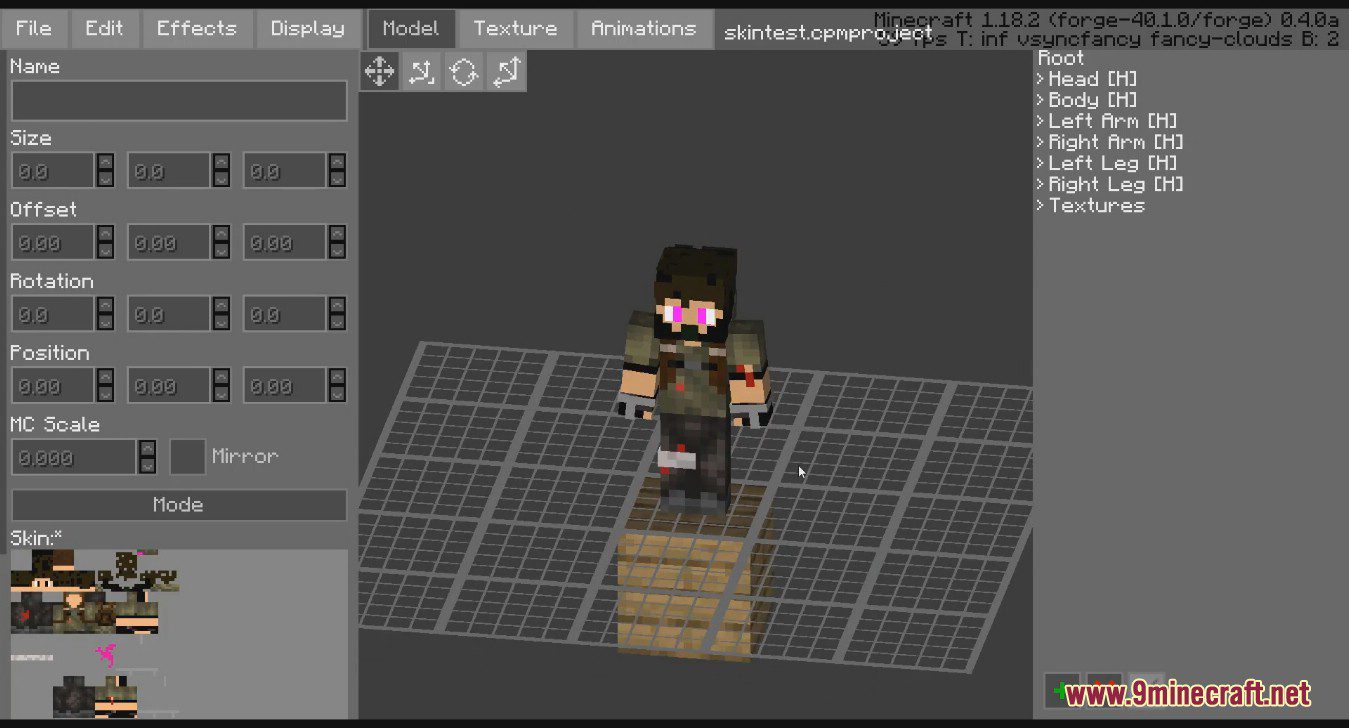 More Player Models 2 (Adds a character creation screen, animations