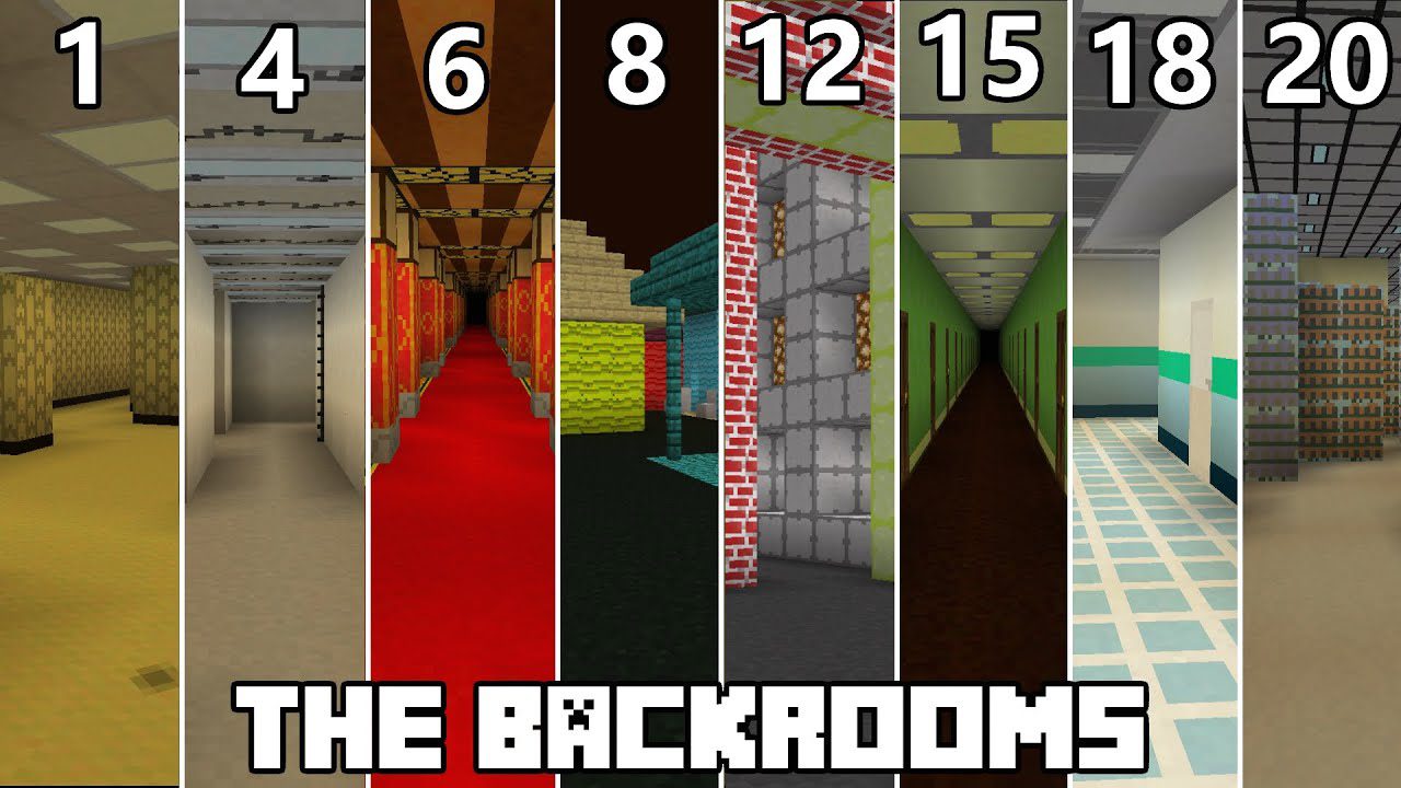 The Backrooms in Minecraft Noclip Out of Reality 