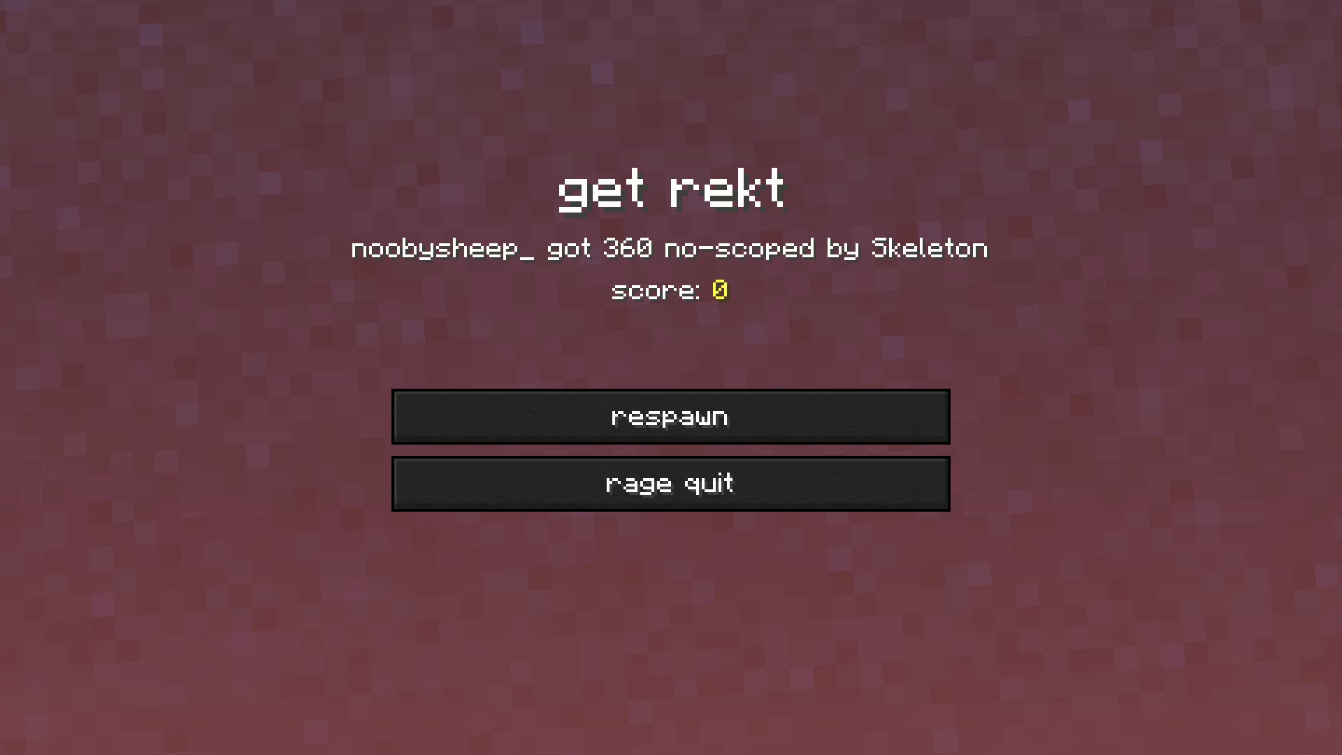 Change Death Sound to Sad Spongebob Sound Effect Minecraft Texture