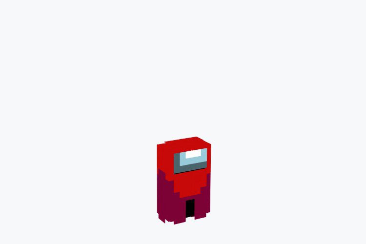 Among Us: Red (Bedrock Edition) Minecraft Skin