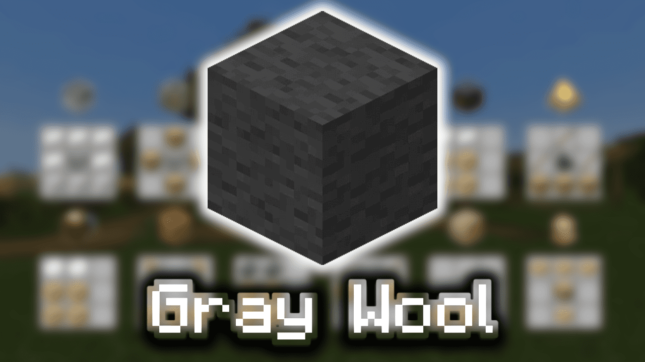 Gray Wool - Wiki Guide - 9Minecraft.Net