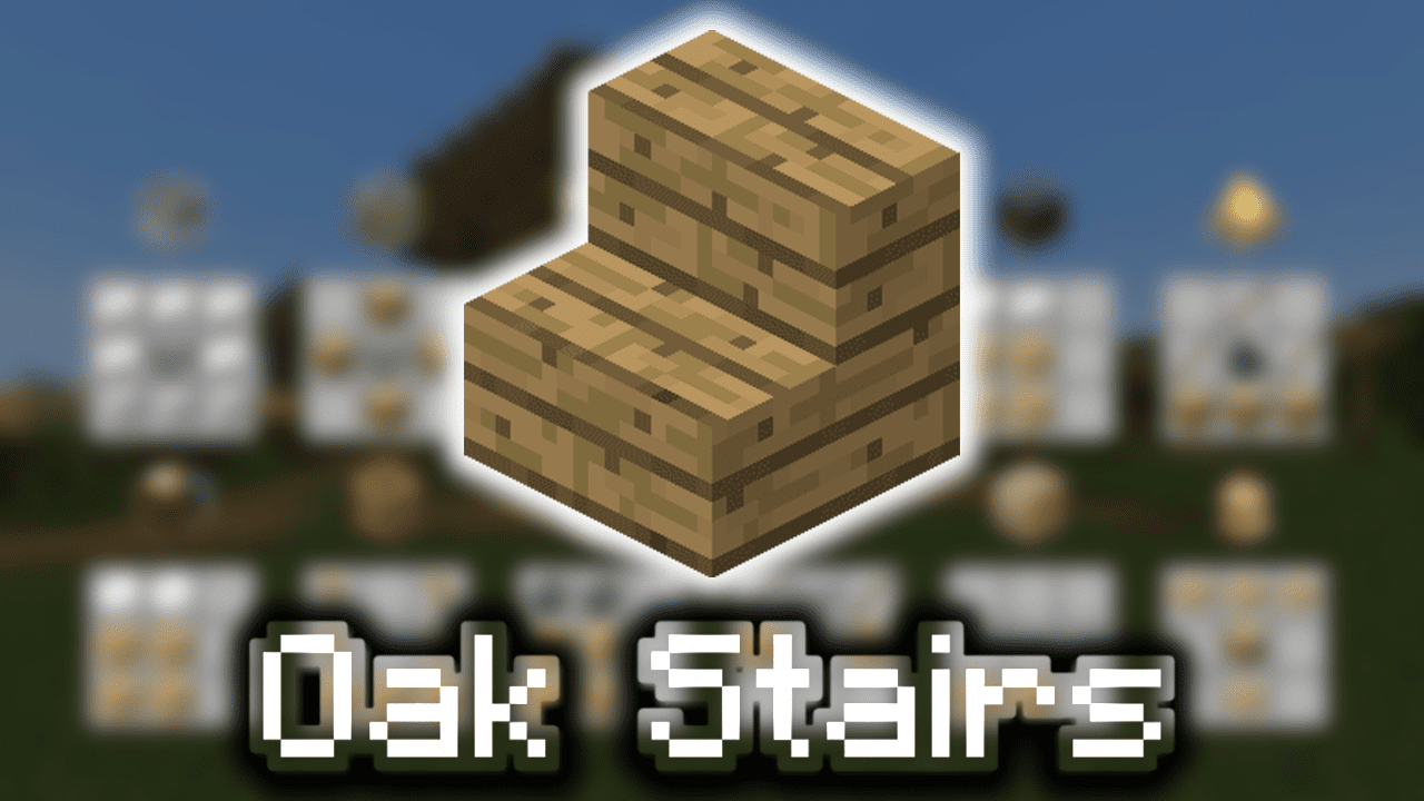 How to make Oak Stairs in Minecraft