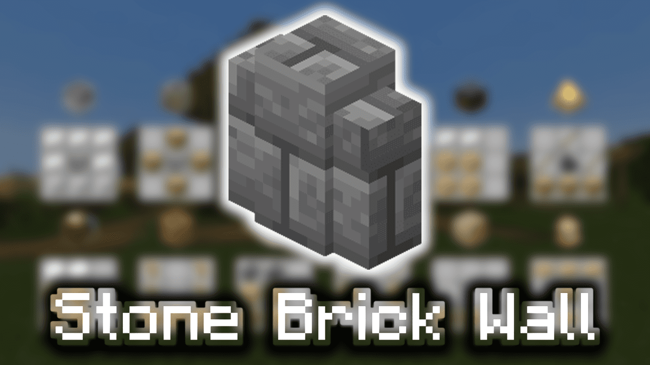 How To Make Stone Brick Wall Minecraft at Lucile Hart blog