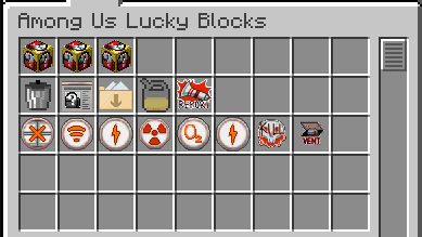 Lucky Blocks in Among Us 