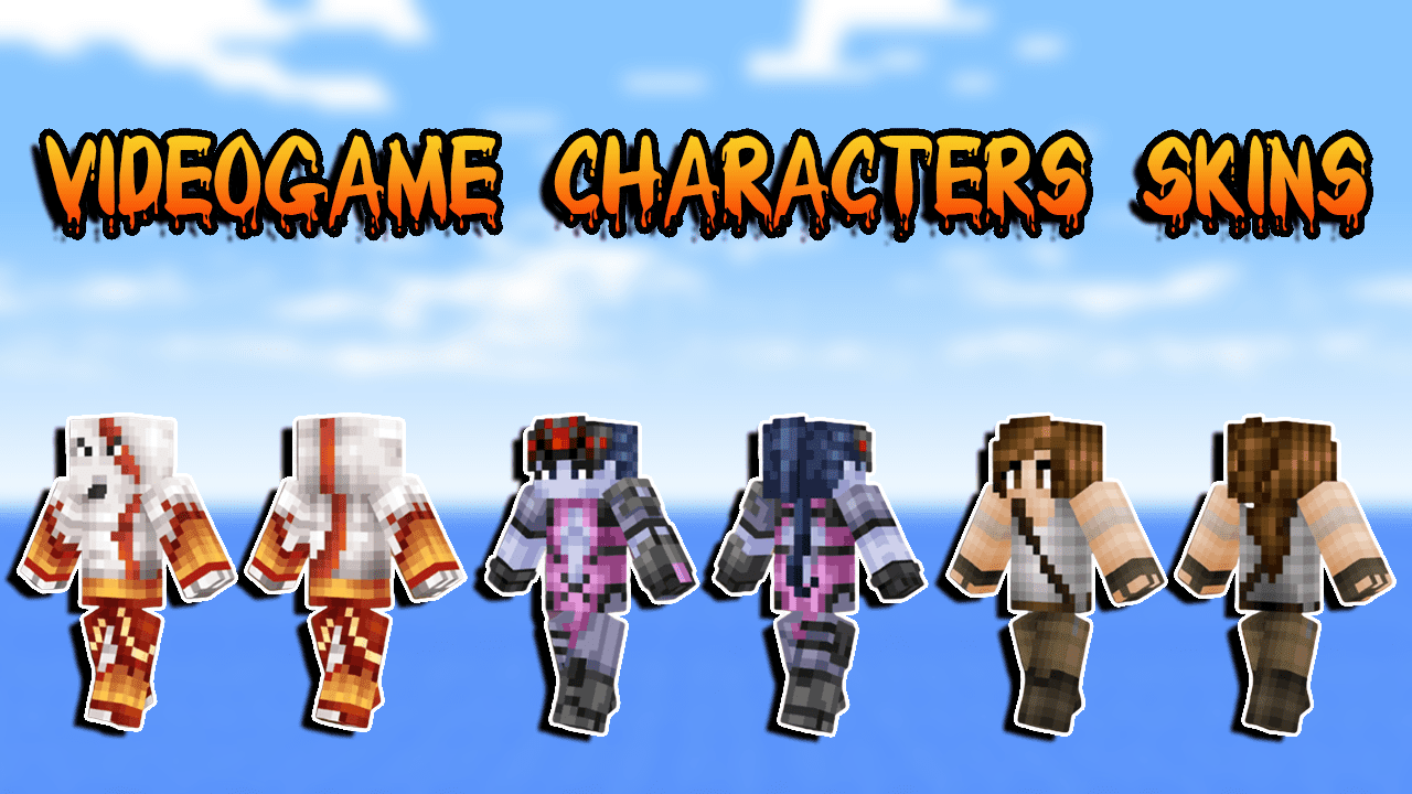Top 7 Minecraft Skins For Videogame Characters In 2023 - 9Minecraft.Net