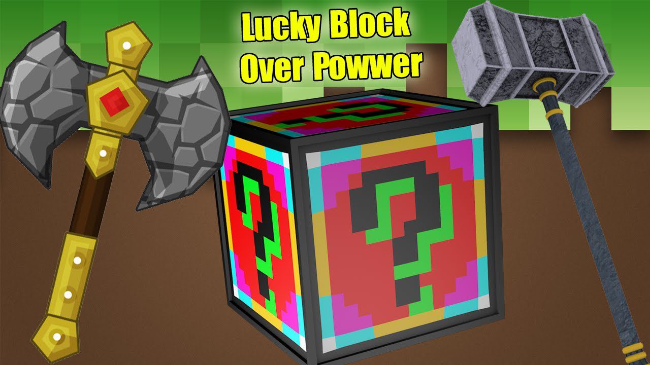 Over Powered Lucky Block Mod (1.7.10) - An Extreme Lucky Block 