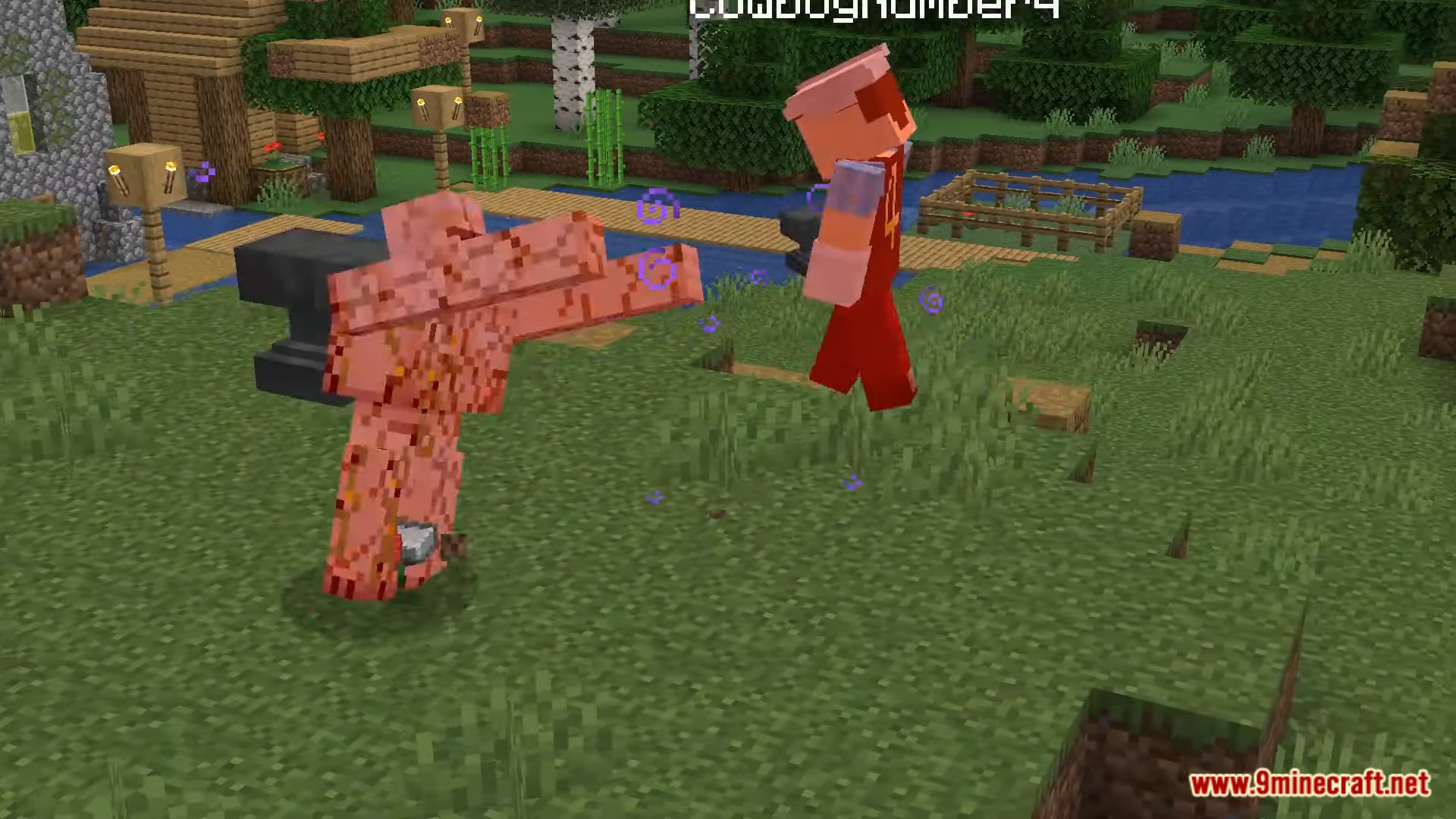 Minecraft mod r makes anvils bouncy and explosive