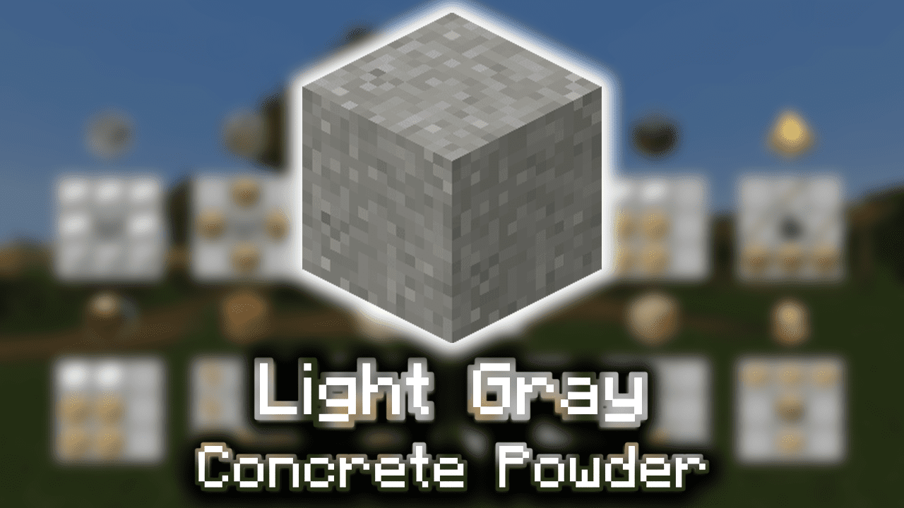Light Gray Concrete Powder Wiki Guide