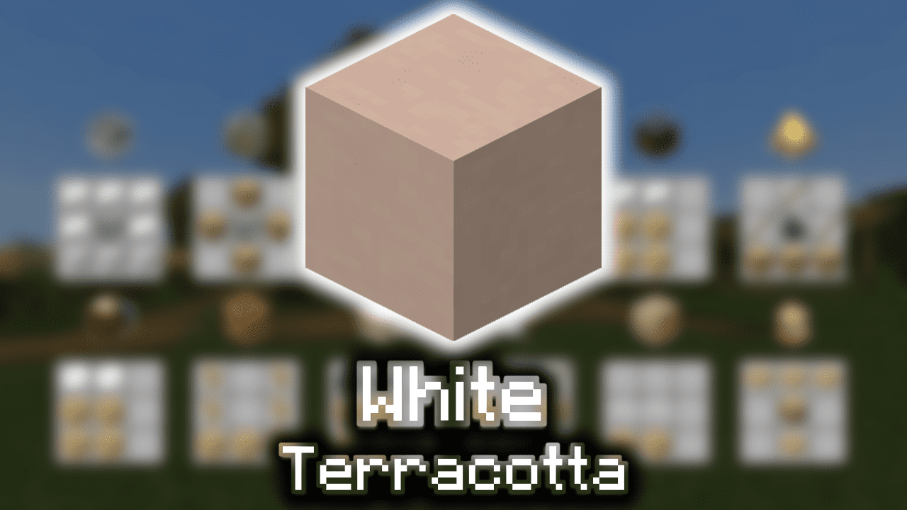 White Stained Clay Minecraft