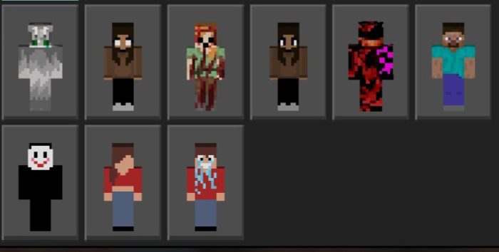 Creepypastas Skin Pack (1.20, 1.19) - MCPE/Bedrock 