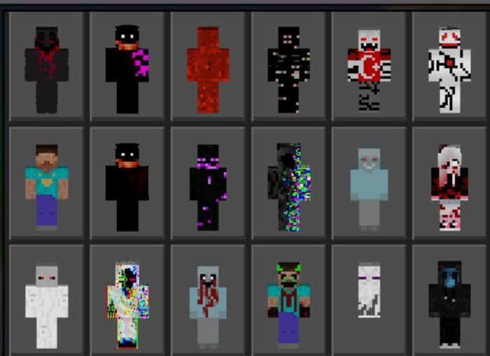 Creepypastas Skin Pack (1.20, 1.19) - MCPE/Bedrock 