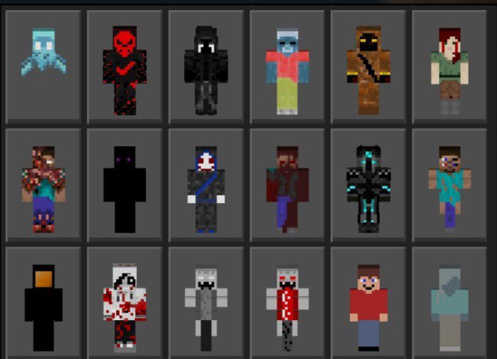 Creepypastas Skin Pack (1.20, 1.19) - MCPE/Bedrock 