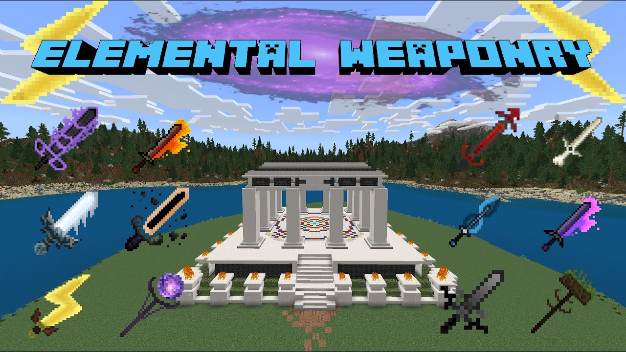 Coulmine on X: Elemental Swords Addon for Minecraft PE 1.12/1.13    / X