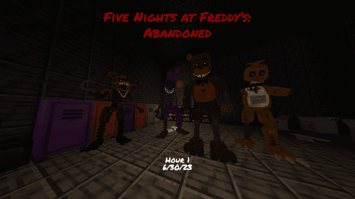 Freddy Fazbear's Pizzeria Simulator (FNAF 6) 1.19.2+ Minecraft Map