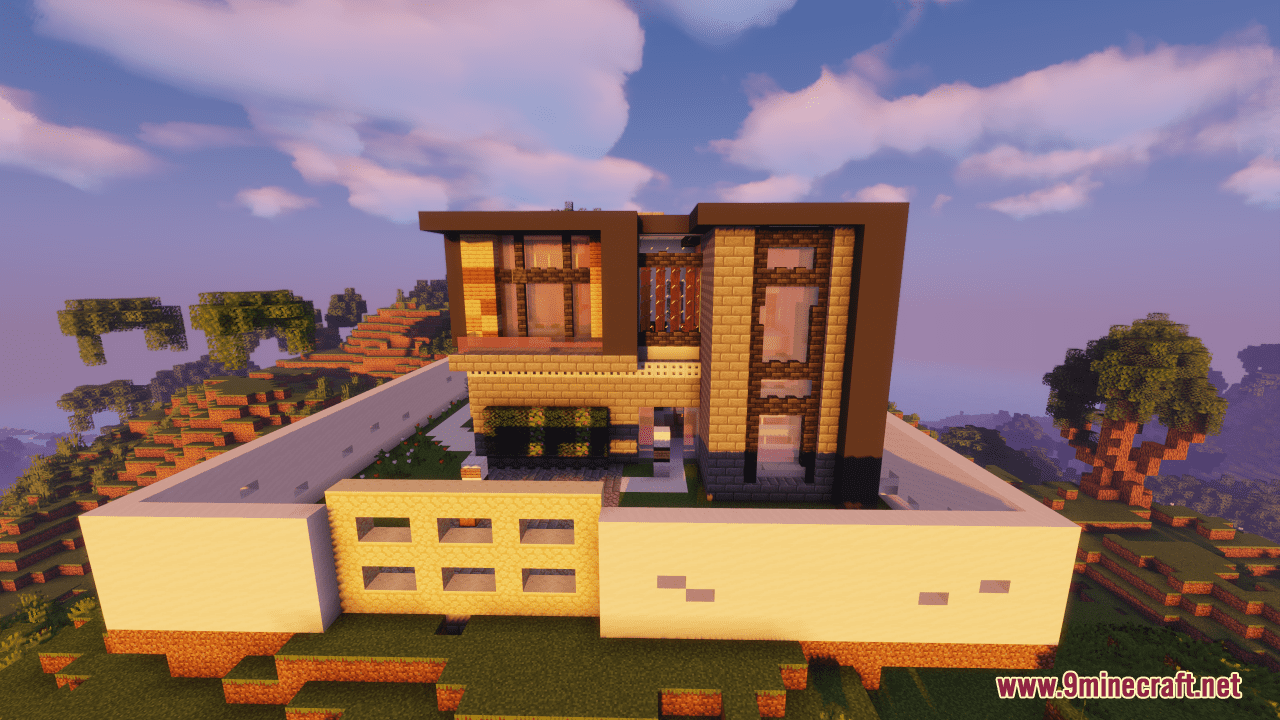 Compact and Pretty Modern House Minecraft Map