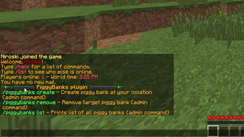 The Piggy Bank Plugin (1.20.1, 1.20) – Spigot 