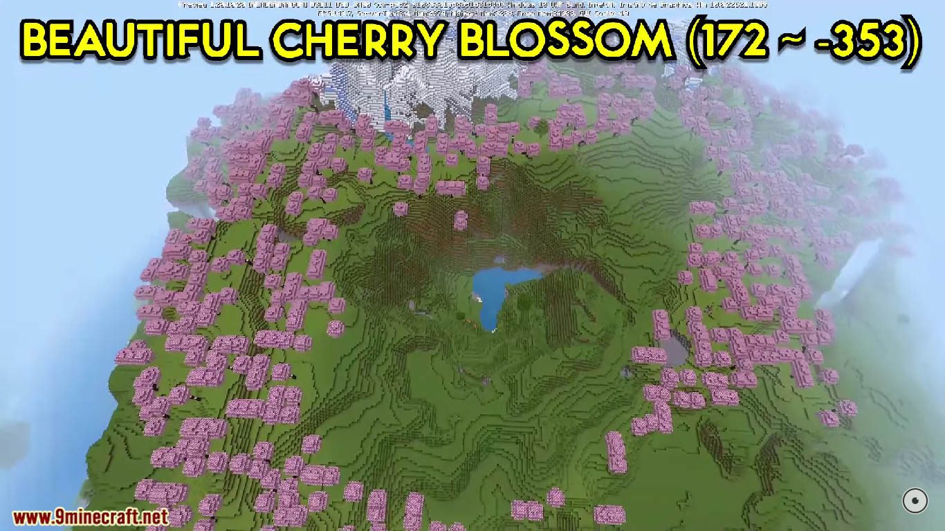 Beautiful Cherry Blossom Seeds For Minecraft (1.20.4, 1.19.4) Bedrock