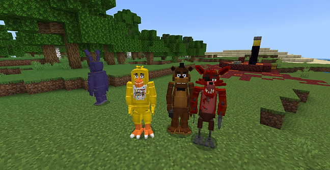 Five Nights at Freddy's Animatronics for Minecraft Pocket Edition 1.14