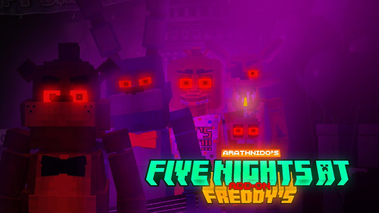 Five Nights at Freddy's 2  Gameplay en Minecraft + Map - Addon 