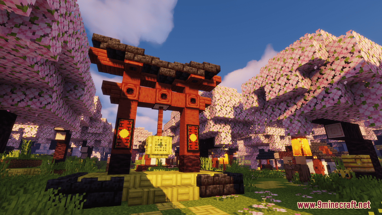 CASA AESTHETIC ROSA DO BIOMA CHERRY DA 1.20 MINECRAFT Minecraft Map