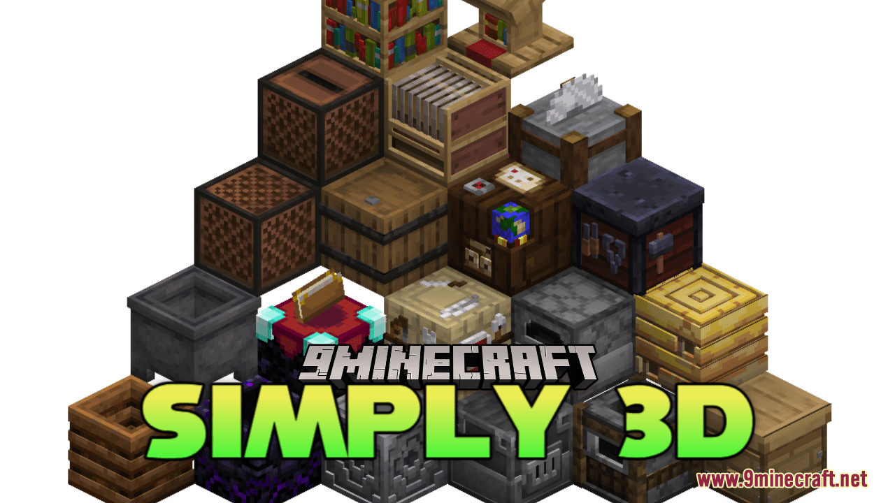 Classic 3D Resource Pack (1.20.4, 1.19.2) - Texture Pack 