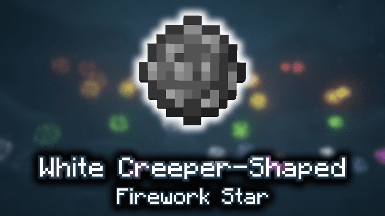 Minecraft How To Make A Firework Creeper Face
