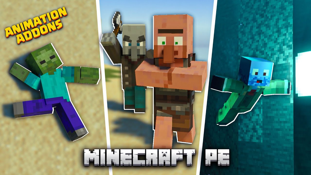 Player Animation mod for minecraft pe 1.20,1.19 