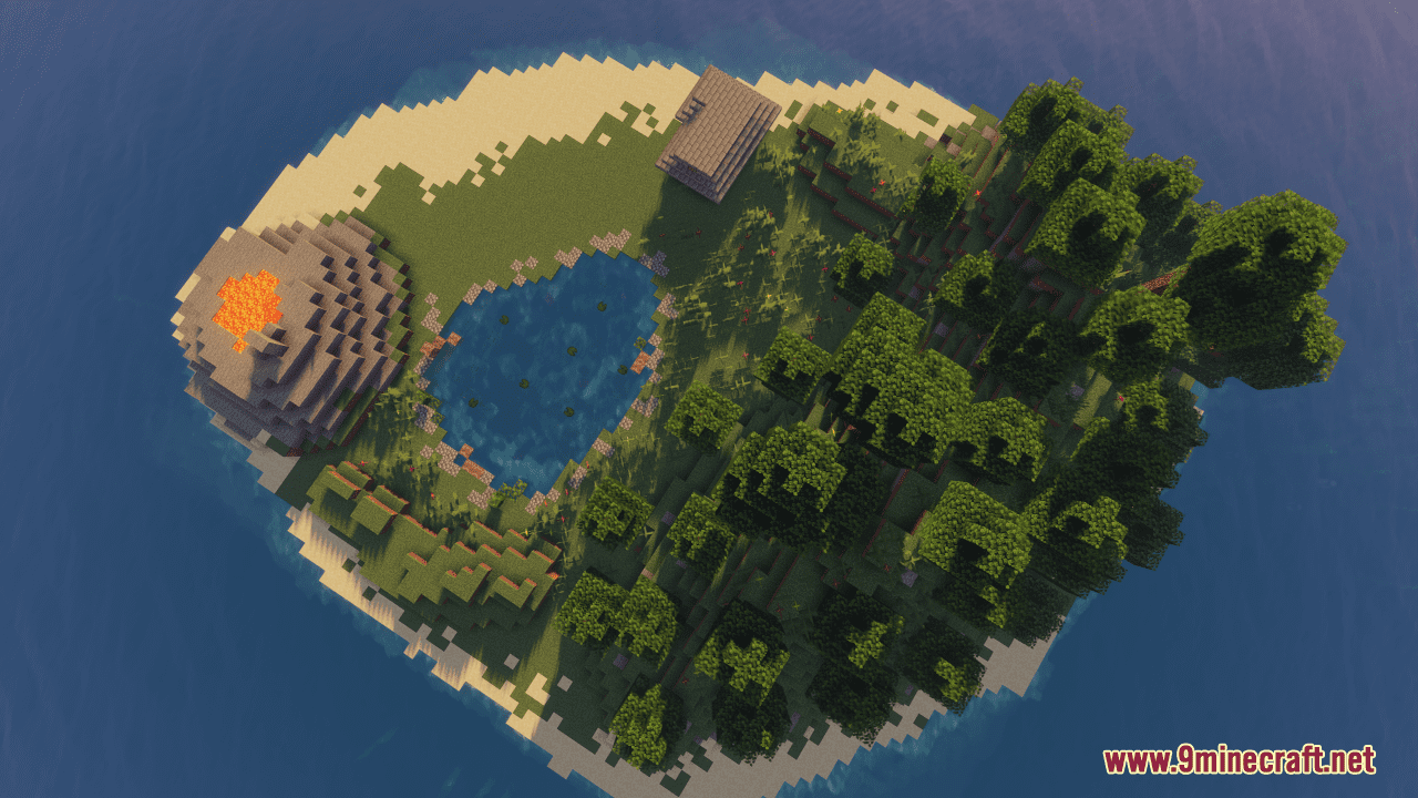 Eye of the Earth Map (1.20.2, 1.19.4) - Splendid Survival Island 