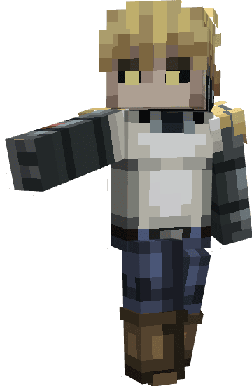 Cosmic Fear Mode Garou - One Punch Man Minecraft Skin