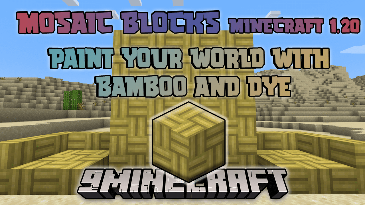 Logo of a blocky earth minecraft style