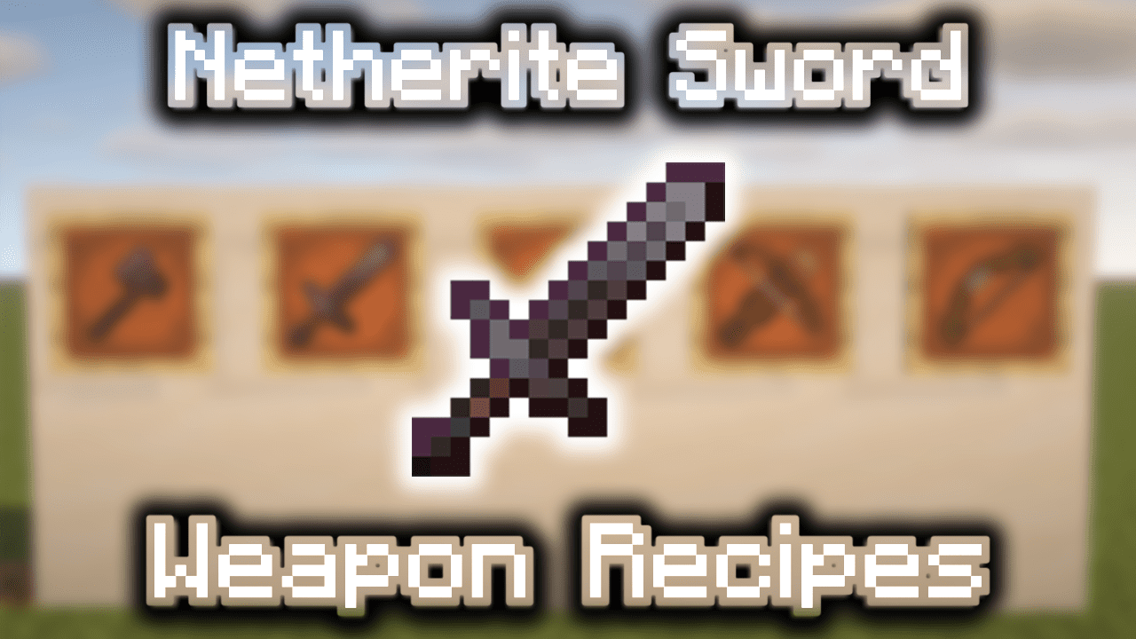 How to make an Enchanted Netherite Sword in Minecraft