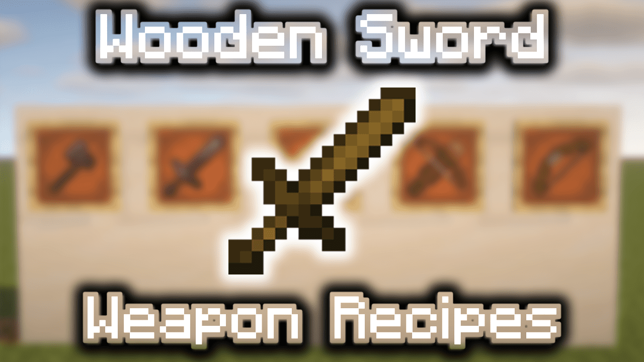 How to make a Wooden Sword in Minecraft