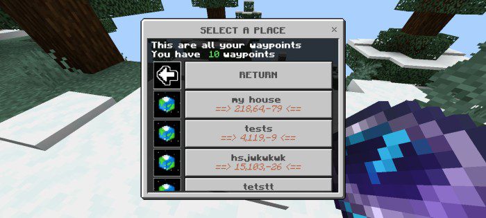 Multiplayer Waypoint System  1.19.10+ : Bedrock Addon Showcase 