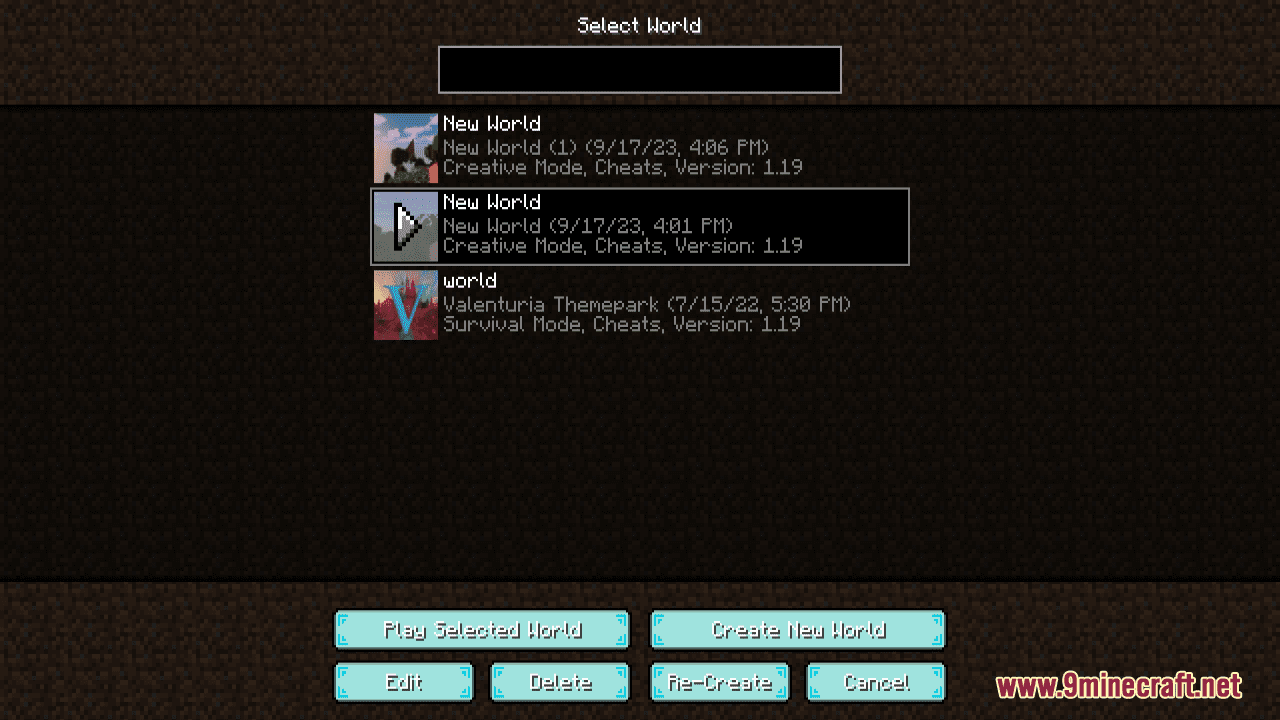 Minecraft 1.20 (The Unnamed Update) Themed GUI - Minecraft Java V3
