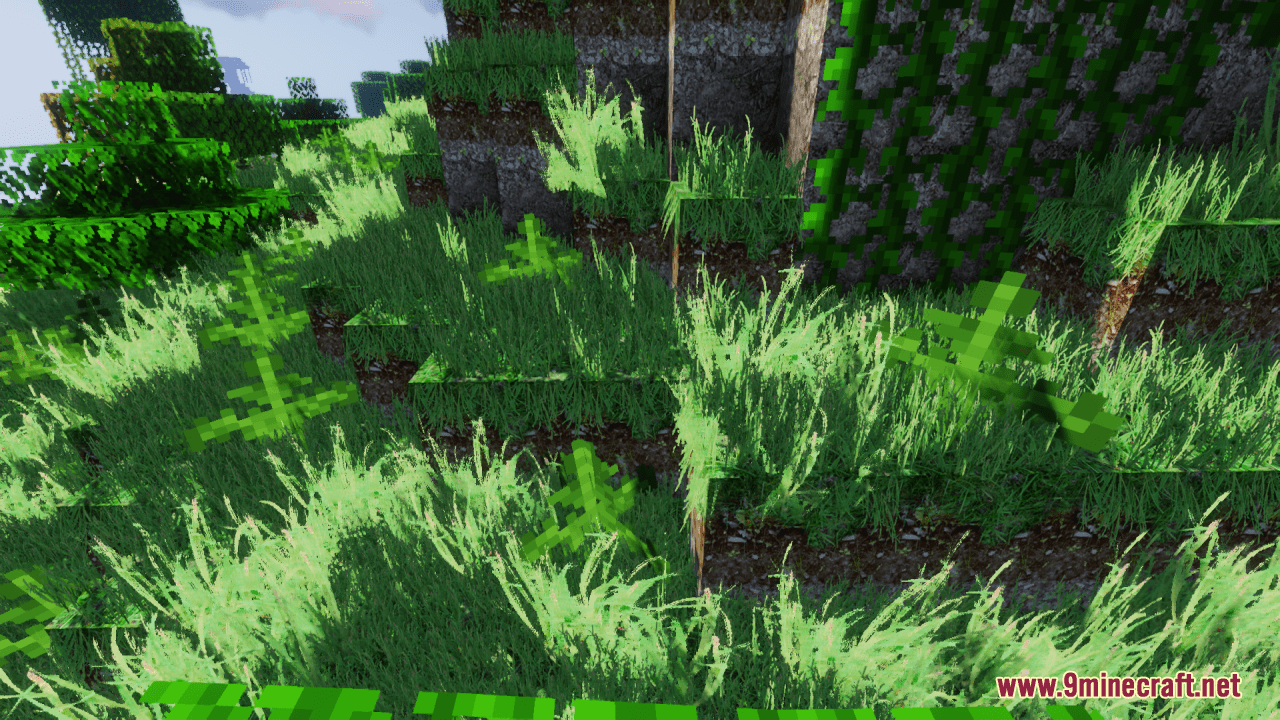 Cartoon realistic Grass Minecraft Texture Pack