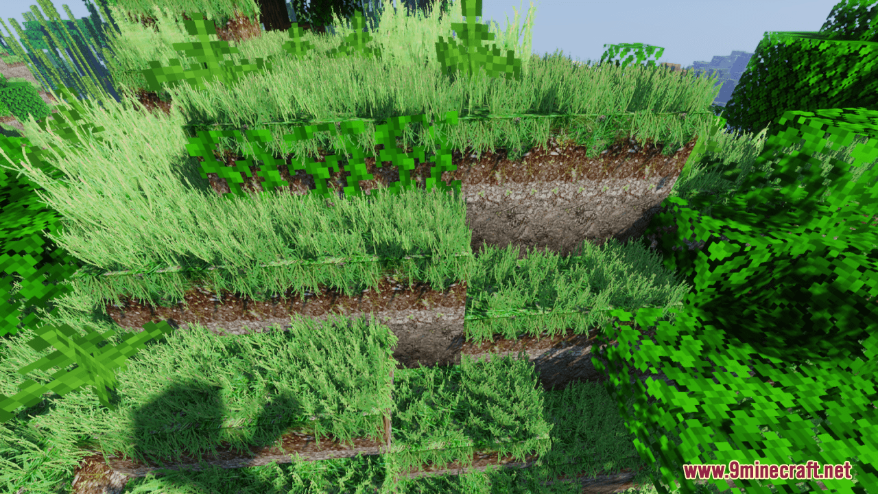 Cartoon realistic Grass Minecraft Texture Pack