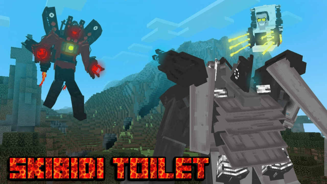 Skibidi Toilet Addon (1.20, 1.19) - All New Characters