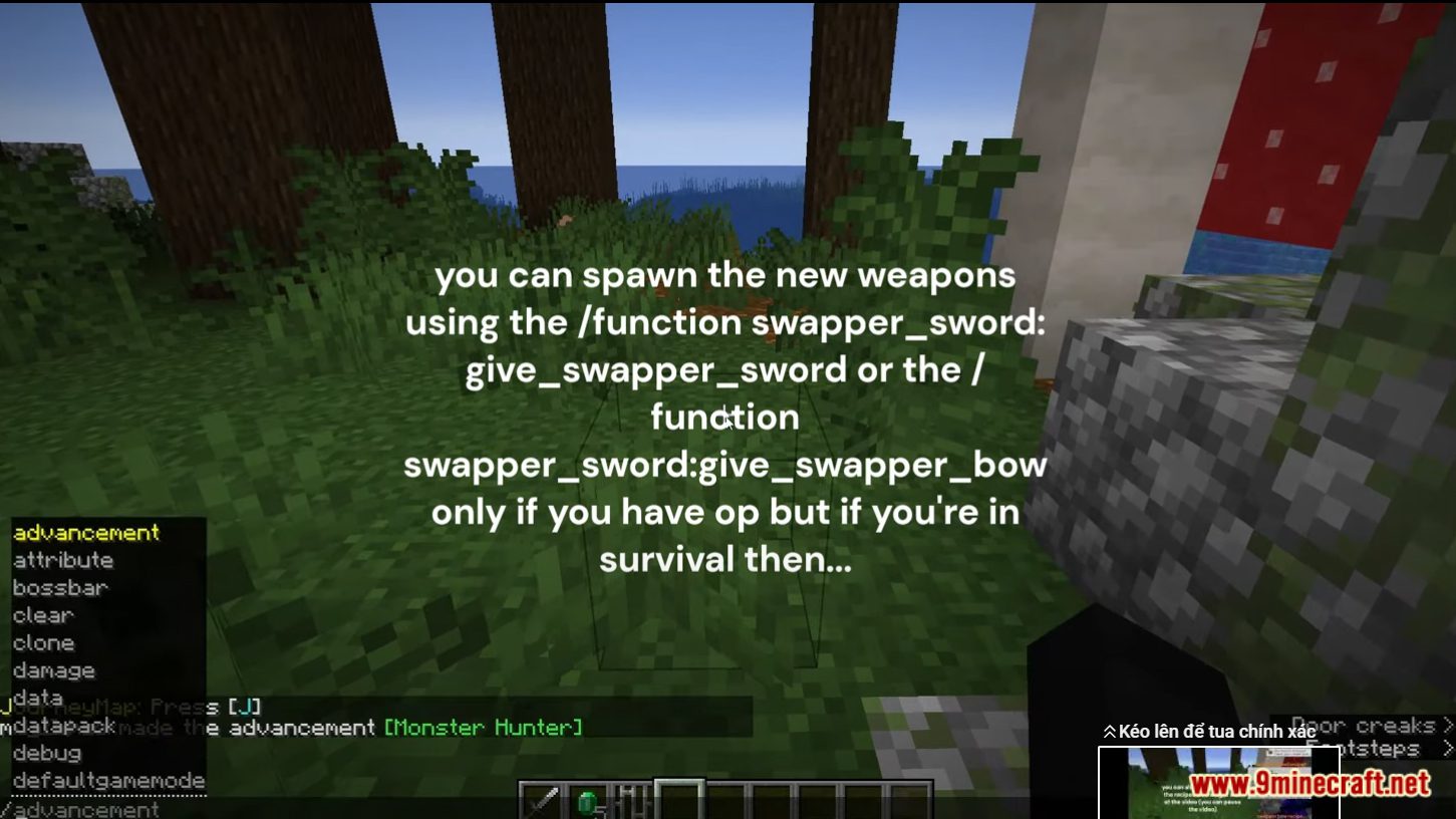 Yet another update on my swapper sword datapack : r/MinecraftDaily