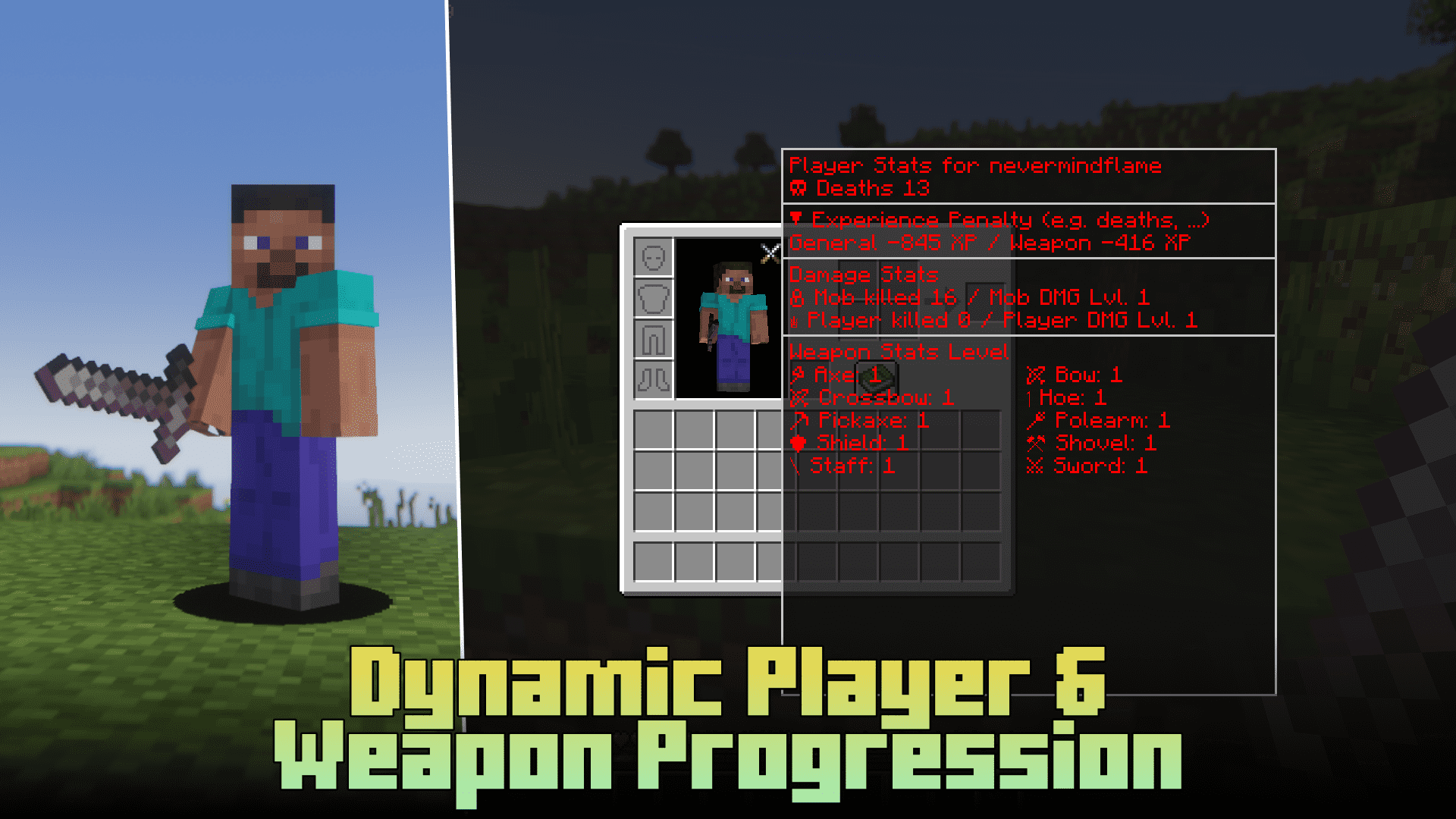 Dynamic Player and Weapon Progression/Difficulty Mod (1.20.1, 1.19.4) 