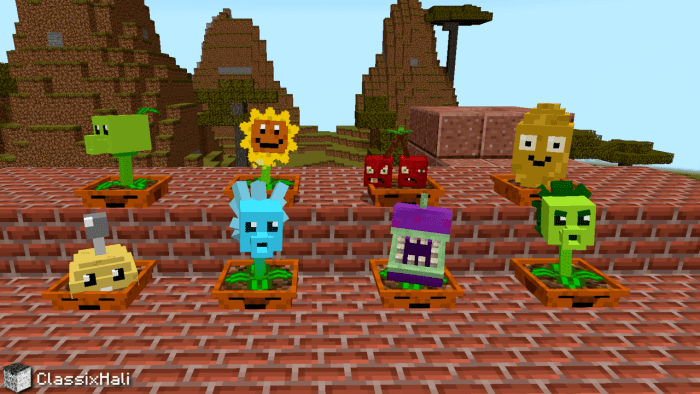 SERPVZ (Plants vs. Zombies Addon) Mods Minecraft Bedrock