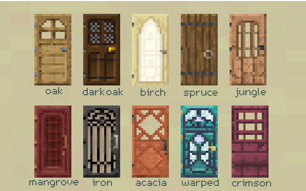 my minecraft DOOR TIER LIST! #minecraft #tuxbowdie #doors