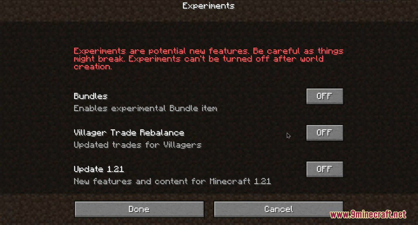 Minecraft 1.20.3 Pre-Release 3