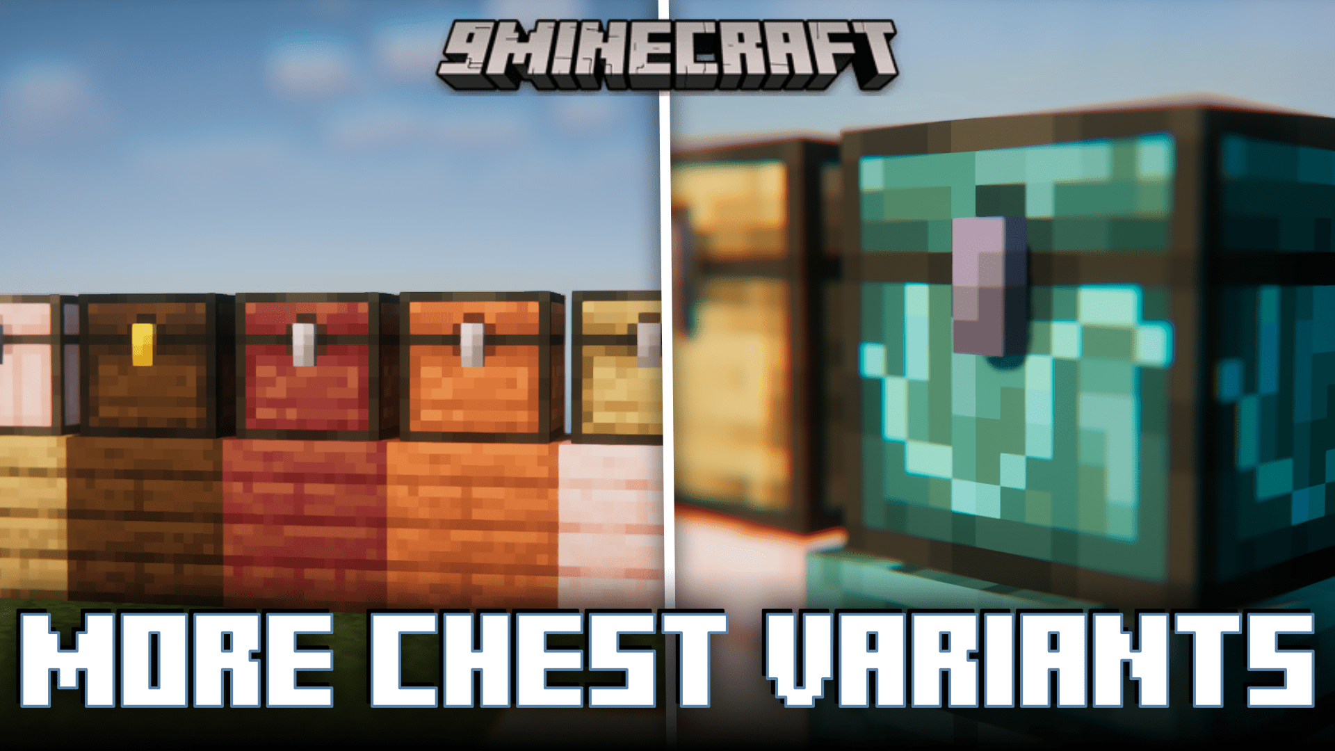 LieOnLion More Chests Variants Mod (1.20.2, 1.19.2) Different Planks