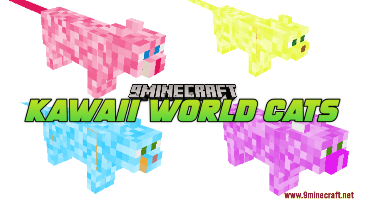 Kawaii World Cats Resource Pack (1.21.1, 1.20.1) – Texture Pack