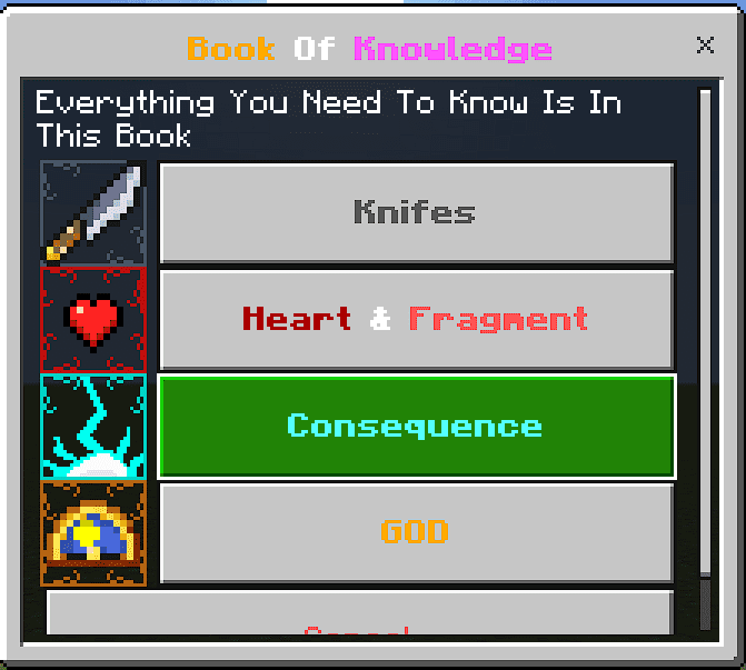 Мод на Приключения "Ножи и сердца" для Minecraft PE