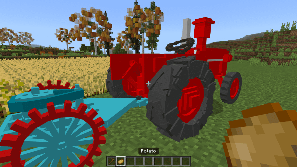 Мод на Трактора для сельского хозяйства для Minecraft PE