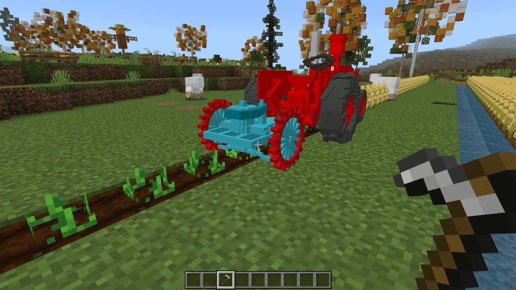 Мод на Трактора для сельского хозяйства для Minecraft PE