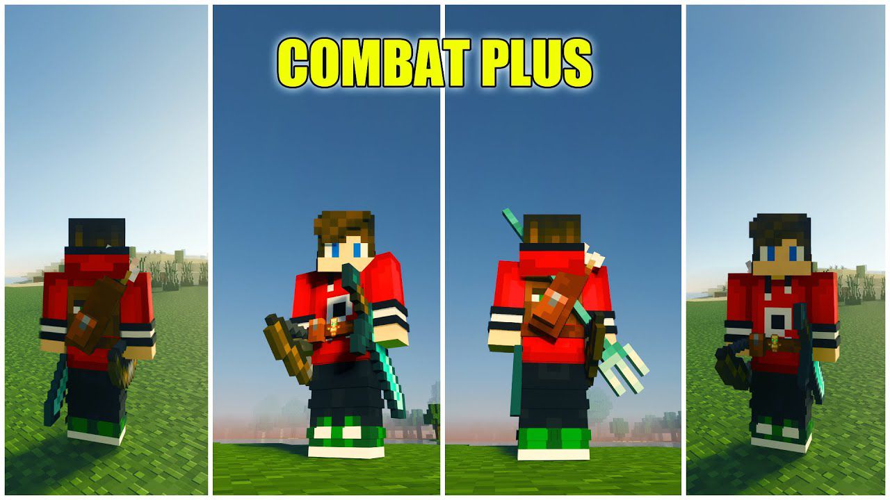 Combat Plus Texture Pack (26.x, 1.20) – Tool Belt for MCPE/Bedrock